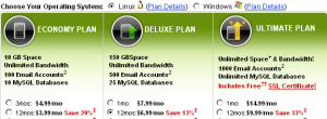 GoDaddy 4GH主机介绍以及与Shared虚拟主机的区别
