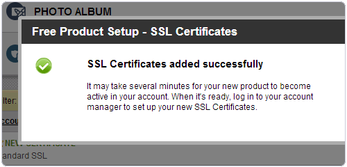 SSL证书激活成功