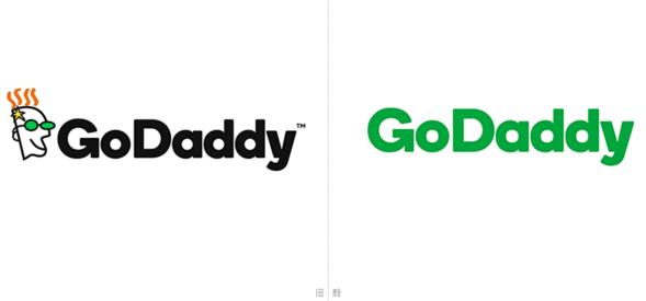 GoDaddy新旧logo对比