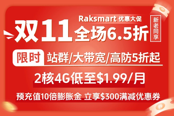 RAKsmart国外服务器优惠须知
